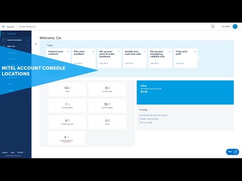 Mitel Account Console: Locations: MiCloud Connect
