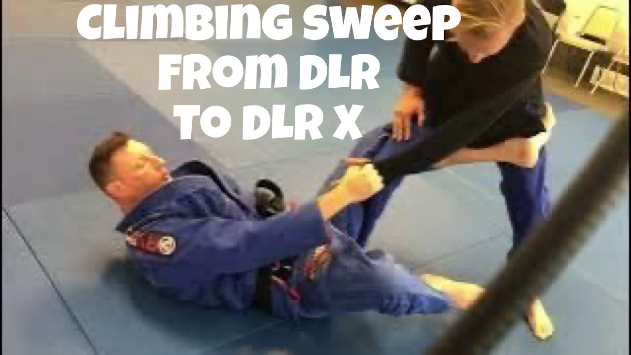 Climbing Sweep from De La Riva with Counter to Step Back - YouTube