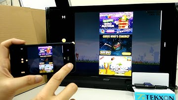 TEKXON Wi-Fi Display Dongle_新HTC ONE_媒體輸出測試(Video+Photo+Game) Miracast