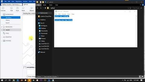 Upload Project using Github and Sourcetree - Create New Branch and Push into Master Branch