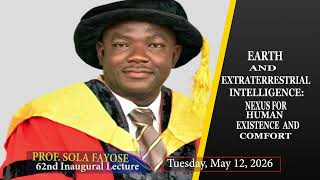 AAUA 62nd Inaugural  Lecture by Professor Rufus Sola Fayose, MNIP