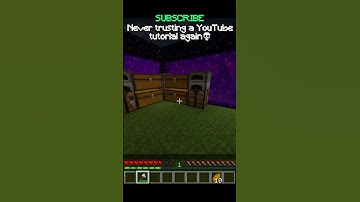 Never trusting a YouTube tutorial again💀  #feedshorts #minecraft #viralvideo