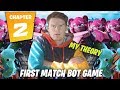 I played against 99 bots (Fortnite Chapter 2 First Win &amp; Battle Pass Reaction)