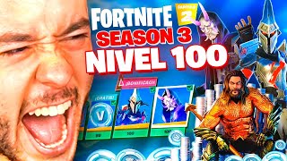 TEMPORADA 3: SKIN NIVEL 100! PASE DE BATALLA TODO COMPRADO FORTNITE 2!!  TheGrefg