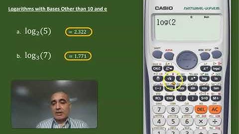 Logarithms for bases other than 10 and e #log for more bases #log for different bases #fx-991ES PLUS