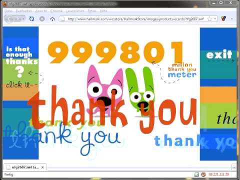 million thank you meter