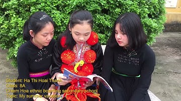 Phần thi giới thiệu bản thân em Hà Thị Hoài Thanh || trường PTDTNT THCS huyện || Olympic Tiếng Anh