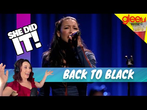 Vocal Coach Reacts GLEE - Back to Black | WOW! She was...