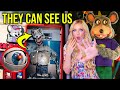 Chuck E Cheese Animatronics are STALKING YOU...(*CAMERAS IN THEIR EYES?! CREEPY*)