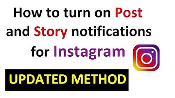 how to turn on notifications on instagram (Post & story)