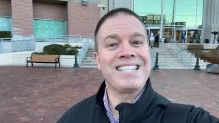 Nate Eaton live outside the Ada County Courthouse ahead of jury selection in Chad Daybell's trial