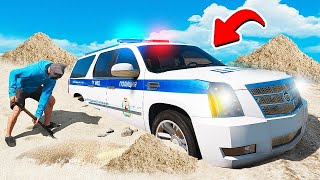 ОТКОПАЛ РЕДКИЙ ДПС КАДИЛАК ПОЛИЦИИ ИЗ ПЕСКА В ГТА 5 МОДЫ! ОБЗОР МОДА В GTA 5 ВИДЕО MODS