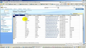 Move an Access 2007 table to a SharePoint List
