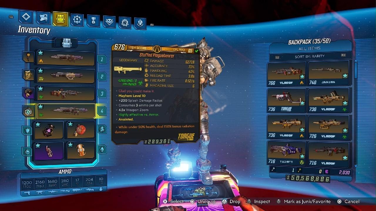 Moze Plaguebearer build