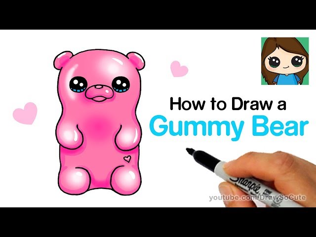 How To Draw A Cute Chibi Kawaii Cartoon Gummy Bear How To Draw A Cute