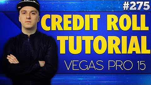 Vegas Pro 15: How To Add Credit Rolls - Tutorial #275
