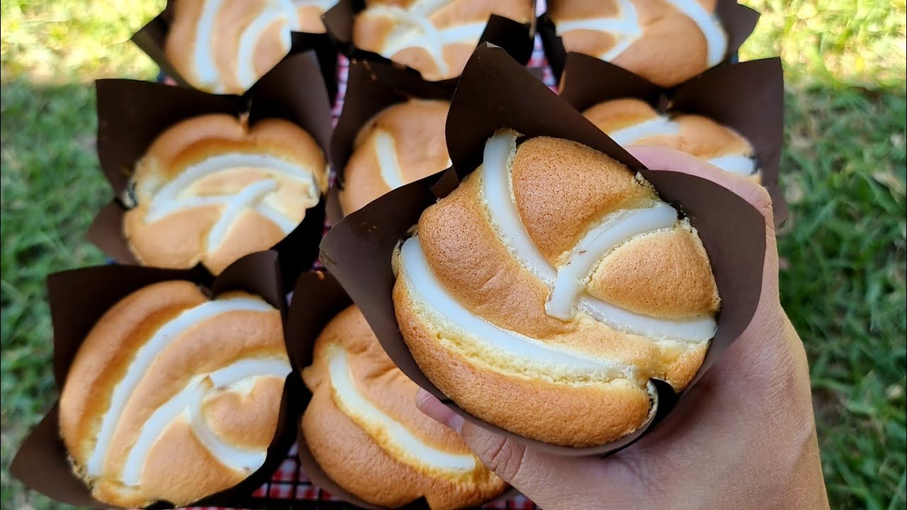 เค้กชิฟฟ่อนมะพร้าวอ่อน Coconut Chiffon Cake เนื้อนุ่ม พร้อมคำนวณต้นทุน | new new eat food