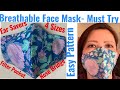 (#128) How To Make No Fog Fabric Face Mask With Filter Pocket & Nose Bridge/Easy Sewing Tutorial