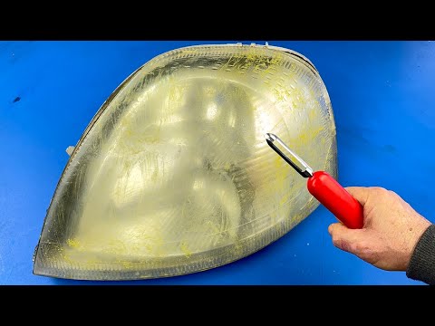 Видео: Удивительный метод! Сделайте фары кристально чистыми за 5 минут с помощью этого трюка