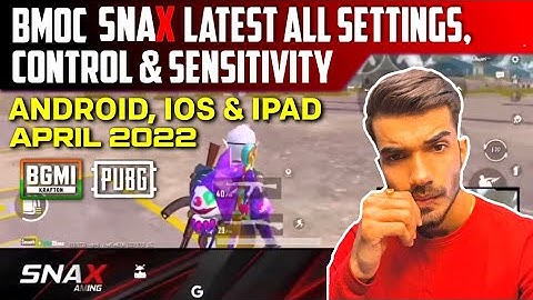 BMOC (2022) - SNAX GAMING New 1.9 Sensitivity Code/Snax Control Code Bgmi/All Settings/Pubg 1.9