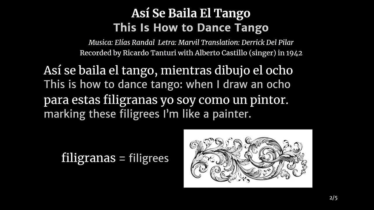 Así Se Baila El Tango (This is how you dance tango) Ricardo Tanturi