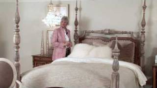 Sanctuary Dune Beach Four Poster Bed by Hooker Furniture described by the designer Tracey Gibson, President of Tracey Gibson 
