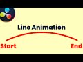 How to create a line animation effect in DaVinci Resolve
