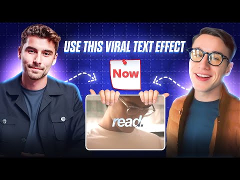 How to Create this Trending Text Effect like @ImanGadzhi & @danieldalen