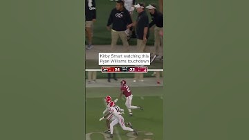 Ryan Williams left Kirby Smart speechless 😶