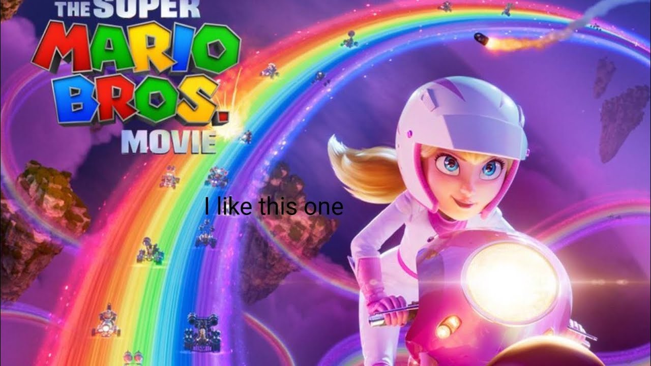 mario movie mario kart peach poster is good YouTube