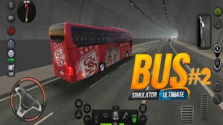 Tunnel Road Bus Trip | Mercedes-Benz Football Team | Bus Simulator Ultimate Android and IOS Gameplay screenshot 3