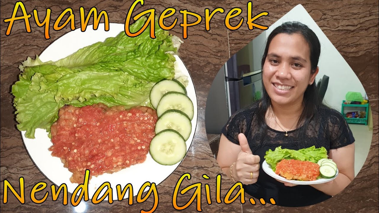 Masak Ayam Geprek Nendang Gila Resep Ala Mak Tasya - YouTube