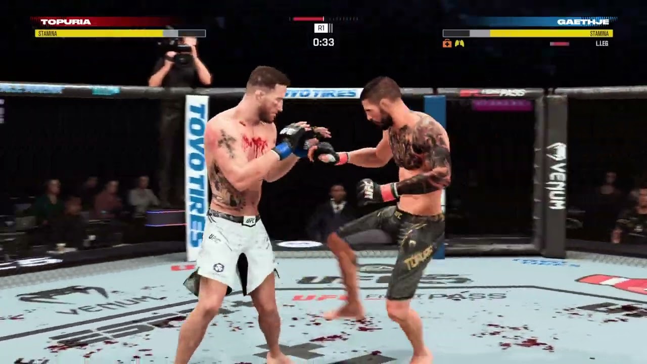 Профессионал (Gaethje) vs Засланный Казачок (Topuria) - OFC 3 - 1/4 финала №4 - Бой 2 - UFC 5