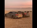 GTR Catches Fire In Desert