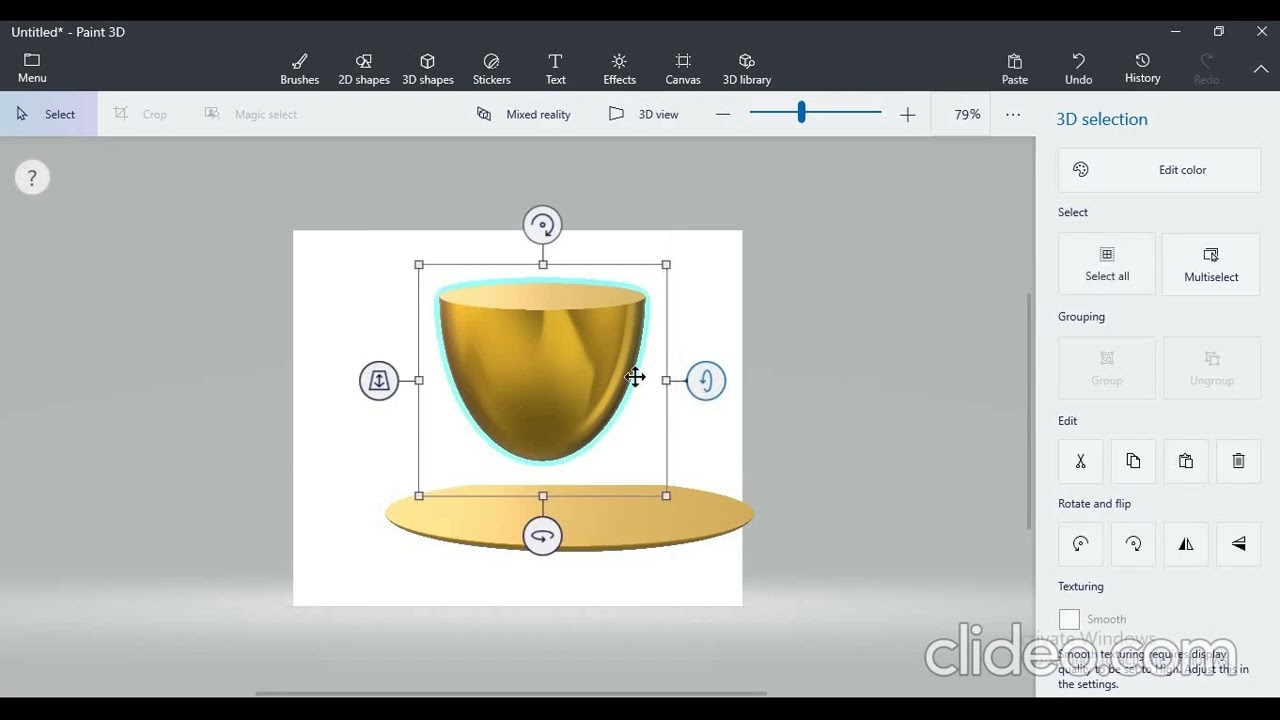 cup and saucer  Paint 3D