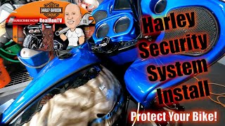 Harley Scorpio Security Alarm System Install. Easy install and a great alarm for your Harley!