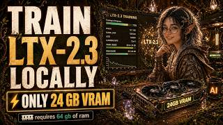 Train LTX-2.3 Locally with only 24 GB of VRAM!