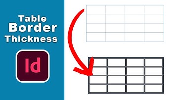 How to increase table border thickness in Adobe InDesign