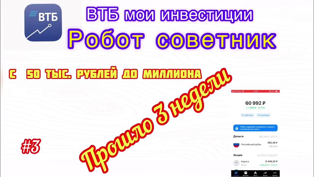 Робот советник втб инвестиции. Робот советник втб инвестиции