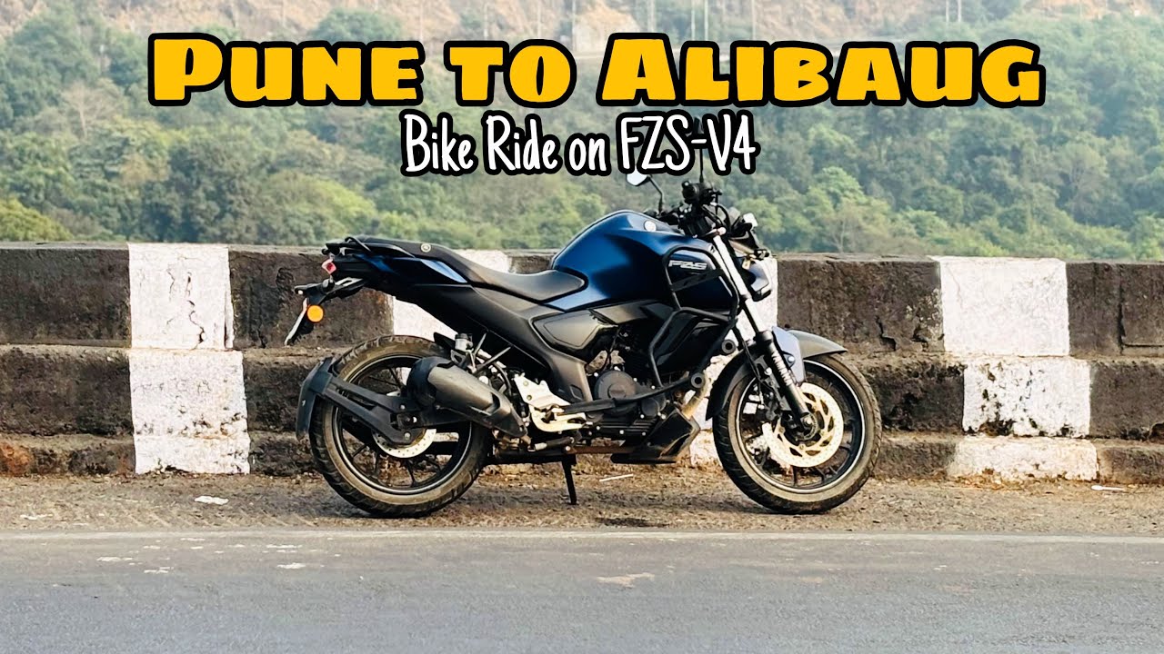 Pune to Alibaug bike ride on FZS-V4 💙 || Day 01 