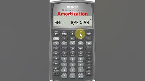 TI BA II Plus - Amortization Table Function (Easy!) #baiiplus  #tvm #financestudents