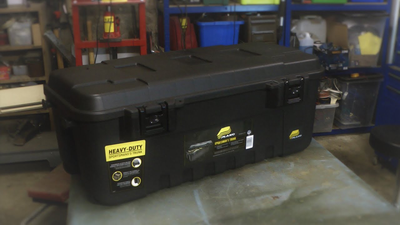 - Black 1919 108 Quart w//Wheels Plano Storage Trunk