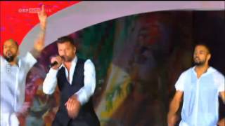 [High Quality] Ricky Martin performing &quot;VIDA&quot; at the Life Ball 2014 in Vienna.