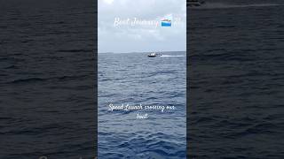 Speed Launch crossing our boat |Boat Journey ?️ 21 in maldives travel vacation capitalcity sea