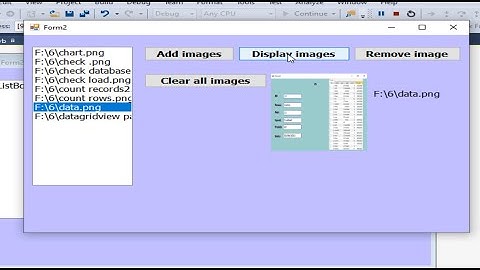 How to collect Images in listbox using Imagelist in vb. net