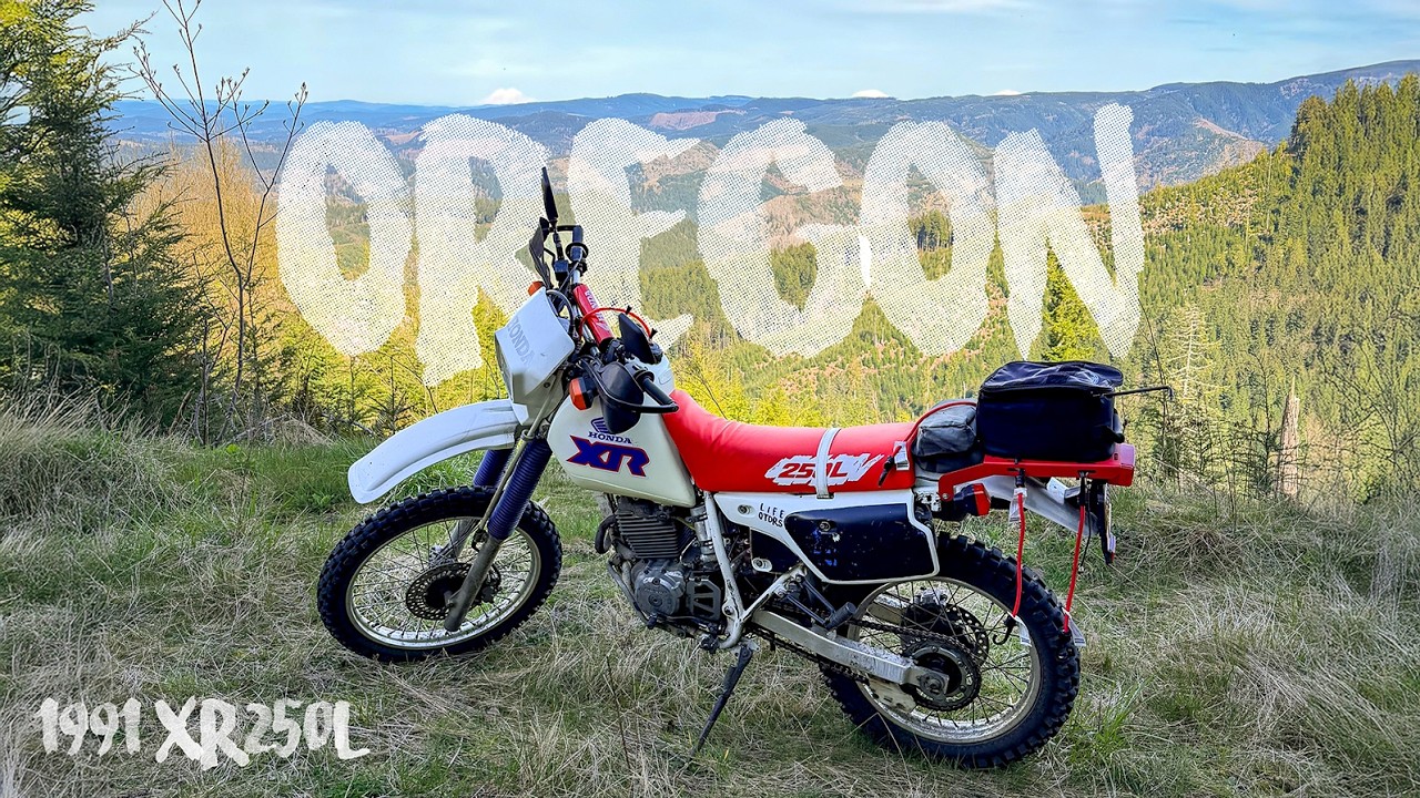 Oregon Dual Sport Riding on my 1991 Honda XR250L! (I Crashed