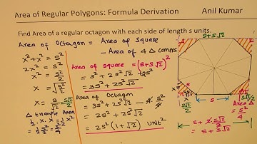 Alternate Formula to Find Area of Octagon give side length only