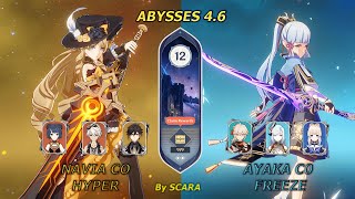 [Abyss 4.6] NAVIA C0 HYPER - AYAKA C0 FREEZE | Genshin Impact | Run 029