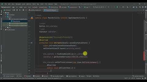 Vibrate Mobile On Button Click in Android Studio with Java