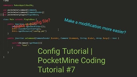 Config Tutorial | PocketMine Coding Tutorial #7